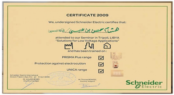Certificate No. 1